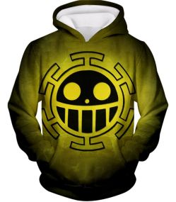 One Piece Amazing Pirate Crew Heart Pirates Cool Flag Logo Hoodie OP117