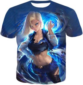 Dragon Ball Super Deadly Mecha Warrior Android 18 Amazing Graphic T-Shirt DBS125