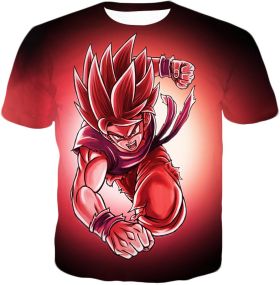 Dragon Ball Super Amazing Warrior Goku Super Saiyan God Action Red T-Shirt DBS128