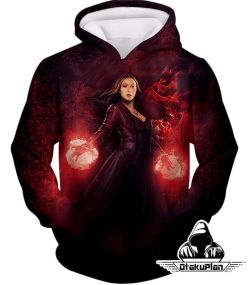 Cinematic Scarlet Witch Chaos Magic Action Cool Black Hoodie SW024