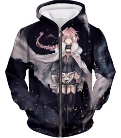 Fate Stay Night Apocrypha Rider of Black Astolfo Extella Action Zip Up Hoodie FSN143