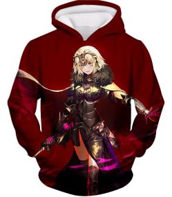 Fate Stay Night Beautiful Blonde Jeanne Red Action Hoodie FSN144