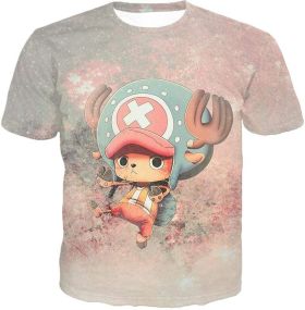 One Piece Awesome Reindeer Doctor Tony Tony Chopper Cool Action T-Shirt OP155