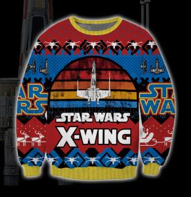 1977 X-Wing Wars 3D Print Ugly Christmas Sweatshirt