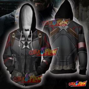 Avengers Infinity War Hoodies - Captain America Costume Zip Hoodie Jacket