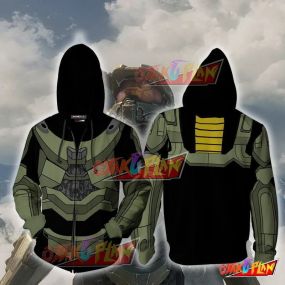 Halo Master Chief Hoodie Cosplay Jacket Zip Up