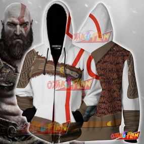 God Of War Kratos Hoodie Cosplay Jacket Zip Up