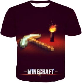 Minecraft Promo Torch and Diamond Pickaxe T-Shirt