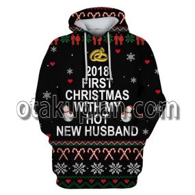 2018 First Christmas With My Hot New Husband T-Shirt Hoodie