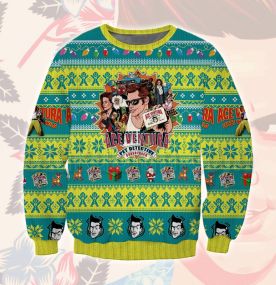 2023 Ace Ventura Classic Comedy Movies 3D Printed Ugly Christmas Sweatshirt