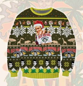 2023 Ace Ventura Postcard 3D Printed Ugly Christmas Sweatshirt