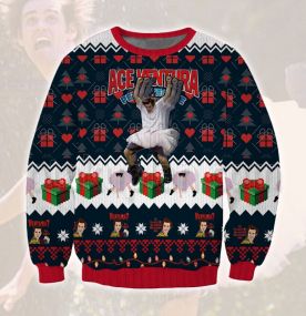 2023 Ace Ventura Touchdown 3D Printed Ugly Christmas Sweatshirt