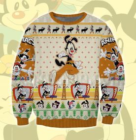 2023 Animaniacs Yakko 3D Printed Ugly Christmas Sweatshirt