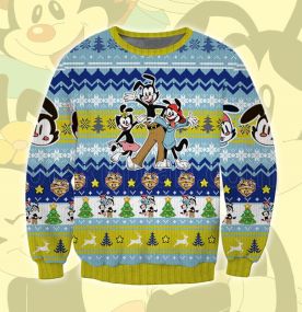 2023 Animaniacs Yakko Wakko Dot 3D Printed Ugly Christmas Sweatshirt