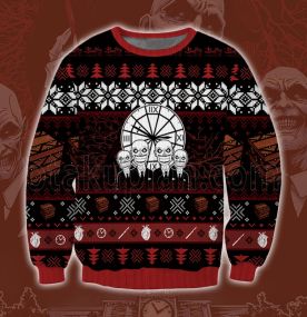 2023 Buffy The Vampire Slayer Gentlemen Hush Scream 3D Printed Ugly Christmas Sweatshirt
