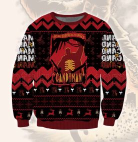 2023 Candyman He Was Hiding In The Walls 3D Printed Ugly Christmas Sweatshirt