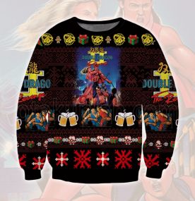 2023 Double Dragon 2 3D Printed Ugly Christmas Sweatshirt
