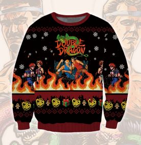 2023 Double Dragon Brother 3D Printed Ugly Christmas Sweatshirt