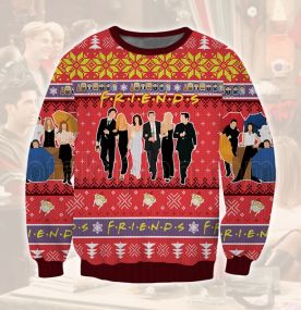 2023 Friends Friendship Love 3D Printed Ugly Christmas Sweatshirt