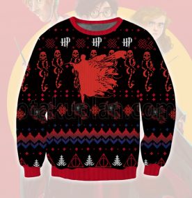 2023 Harry Potter Death Eaters 3D Printed Ugly Christmas Sweatshirt
