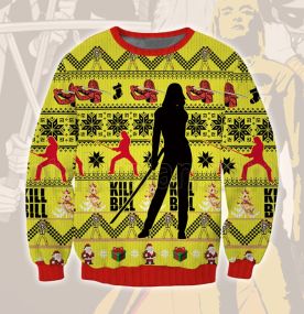 2023 Kill Bill The Bride 3D Printed Ugly Christmas Sweatshirt