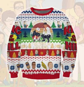 2023 King of the Hill Hank Hill Bobby 3D Printed Ugly Christmas Sweatshirt