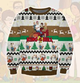 2023 King of the Hill Hank Hill Family 3D Printed Ugly Christmas Sweatshirt