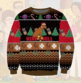 2023 King of the Hill Hank Hill Ladybird 3D Printed Ugly Christmas Sweatshirt