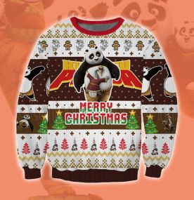2023 Kung Fu Panda mr ping Fatherly Love Up 3D Printed Ugly Christmas Sweatshirt