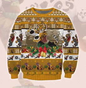 2023 Kung Fu Panda Tigress Up 3D Printed Ugly Christmas Sweatshirt