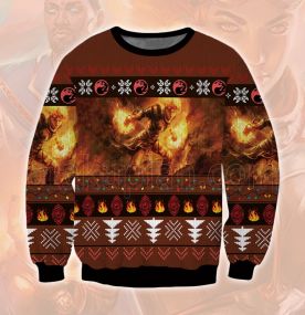 2023 Magic The Gathering Chandra 3D Printed Ugly Christmas Sweatshirt