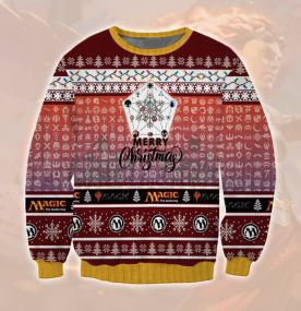 2023 Magic The Gathering Element Pentagram 3D Printed Ugly Christmas Sweatshirt