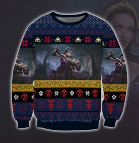 2023 Magic The Gathering Liliana Vess 3D Printed Ugly Christmas Sweatshirt