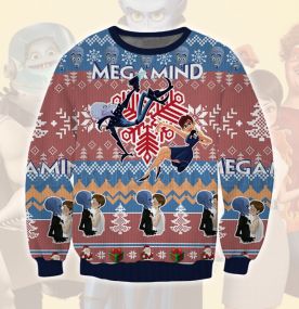 2023 Megamind Roxanne Ritchi Love 3D Printed Ugly Christmas Sweatshirt