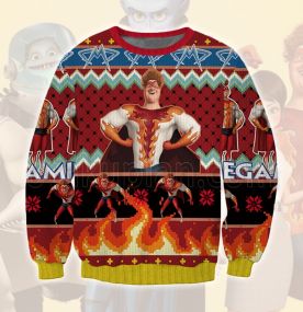 2023 Megamind Titan the wicked Enemy 3D Printed Ugly Christmas Sweatshirt
