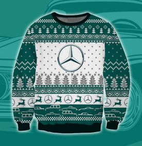 2023 Mercedes Benz Centennial Brand 3D Printed Ugly Christmas Sweatshirt