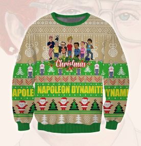 2023 Napoleon Dynamite Cartoon 3D Printed Ugly Christmas Sweatshirt