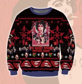 2023 Rocky Horror Picture Show Crazy Party 3D Printed Ugly Christmas Sweatshirt