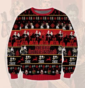 2023 Shaun Of The Dead Shaun Ed Friendship 3D Printed Ugly Christmas Sweatshirt
