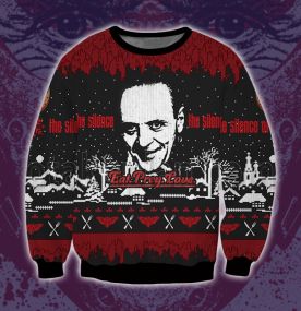 2023 Silence Of The Lambs Eat Prey Love 3D Printed Ugly Christmas Sweatshirt
