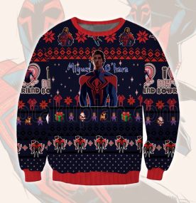 2023 Spider Hero Spider Verse Miguel Ohara My-Boyfriend 3D Printed Ugly Christmas Sweatshirt