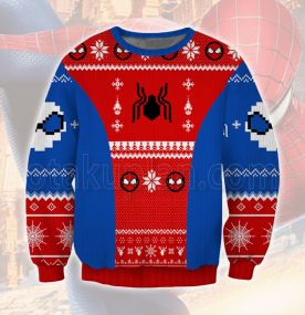 2023 The Amazing Spideman 3D Printed Ugly Christmas Sweatshirt