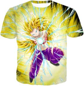 Dragon Ball Super Amazing Super Saiyan 3 Caulifla Cool Action Anime Graphic T-Shirt DBS244
