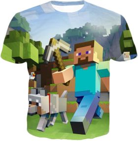 Minecraft Gampleay Survival Game T-Shirt