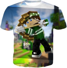 Minecraft Gameplay Bow and Arrow Promo T-Shirt