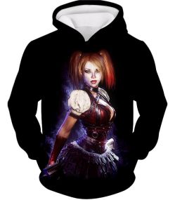 Amazing Harley Quinn Fan Art HD Awesome Black ] Hoodie HQ036