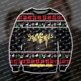 3D All Over Print Knitting Pattern Genesis Ugly Christmas Sweatshirt