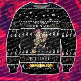 3D Print It's Only Rock 'n' Roll - The Rolling Stones Ugly Christmas Sweatshirt