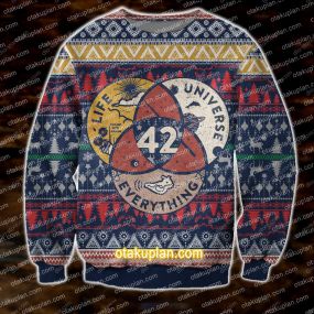 3D Print Life, The Universe And Everything, 42 Ugly Christmas Sweatshirt