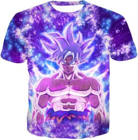 Dragon Ball Super Awesome Ultra Instinct Goku Cool Anime Promo Graphic T-Shirt DBS044